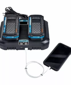 HERCULES 20V/12V Lithium-Ion Multi-Voltage Dual Port Fast Charger with Dual USB -Cheap Hercules Store 56224 W6