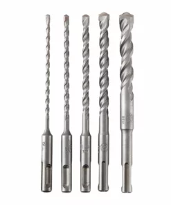 HERCULES SDS-PLUS Type Rotary Hammer Bits Set, 5 Piece