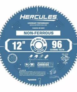 HERCULES 12 in., 96T Laminate/Plastics/Non-Ferrous Metal Cutting Miter Saw Blade -Cheap Hercules Store 56331 W3