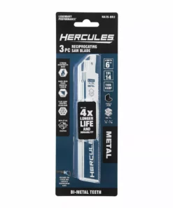HERCULES 6 in. 14 TPI Bi-Metal Reciprocating Saw Blades, 3 Pk. -Cheap Hercules Store 56484 W4