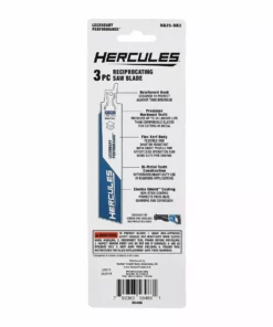 HERCULES 6 in. 18 TPI Bi-Metal Reciprocating Saw Blades, 3 Pk. -Cheap Hercules Store 56486 W5
