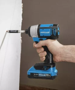 HERCULES 20V Cordless 1/4 in. Hex Compact Impact Driver - Tool Only -Cheap Hercules Store 56531 W7