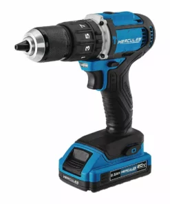 HERCULES 20V Cordless 1/2 in. Compact Variable Speed Hammer Drill/Driver - Tool Only -Cheap Hercules Store 56533 I