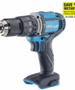 HERCULES 20V Cordless 1/2 in. Compact Variable Speed Hammer Drill/Driver - Tool Only