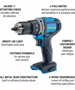HERCULES 20V Cordless 1/2 in. Compact Drill/Driver - Tool Only 22 HERCULES 20V Cordless 1/2 in. Compact Drill/Driver - Tool Only -Cheap Hercules Store 56534 W2 1