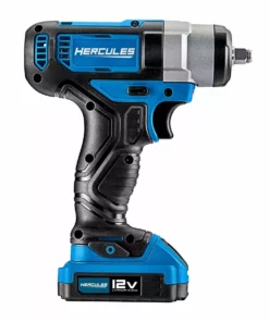HERCULES 12V Cordless 3/8 in. Compact Impact Wrench, Blue - Tool Only -Cheap Hercules Store 56565 W5