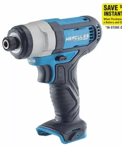 HERCULES 12V Cordless 1/4 in. Hex Compact Impact Driver - Tool Only