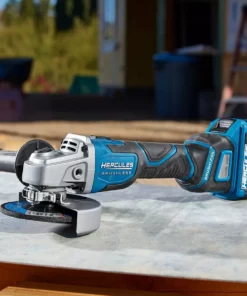 HERCULES 20V Brushless Cordless 4-1/2 in. / 5 in. Slide Switch Angle Grinder - Tool Only -Cheap Hercules Store 56903 W12