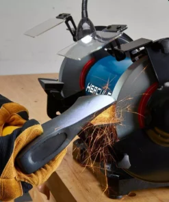 HERCULES 8 in. Variable Speed Bench Grinder with LED Worklight -Cheap Hercules Store 57285 W11