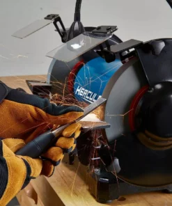 HERCULES 8 in. Variable Speed Bench Grinder with LED Worklight -Cheap Hercules Store 57285 W12