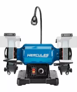 HERCULES 8 in. Variable Speed Bench Grinder with LED Worklight -Cheap Hercules Store 57285 W9
