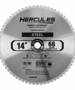 HERCULES 14 in., 66T Cermet Carbide Circular Saw Blade for Metal Cutting Saws with 1 in. Arbor -Cheap Hercules Store 57321 W3