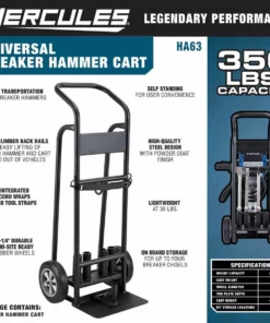 HERCULES 350 lb. Capacity Universal Breaker Hammer Cart -Cheap Hercules Store 57677 W2SS