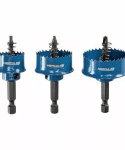 HERCULES Cobalt Bi-Metal Impact Rated Thin Wall Hole Saw Set, 3 Pc. -Cheap Hercules Store 57690 W3