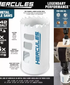 HERCULES 2-1/2 in. Bi-Metal Hole Saw -Cheap Hercules Store 57697 W2SS