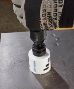 HERCULES 3/8 in. Universal Quick Change Hole Saw Arbor fits 3/4 in. to 1-1/8 in. Hole Saws -Cheap Hercules Store 57939 W7