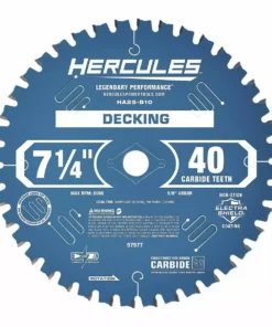 HERCULES 7-1/4 in., 40T Decking Circular Saw Blade 9 HERCULES 7-1/4 in., 40T Decking Circular Saw Blade -Cheap Hercules Store 57977 W3