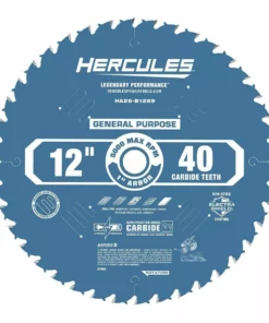 HERCULES 12 in. , 40T General Purpose Miter Saw Blade -Cheap Hercules Store 57980 W3