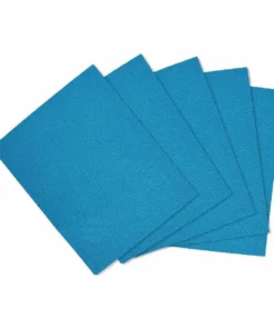 HERCULES 4-1/2 in. x 5-1/2 in. 80 Grit 1/4 Sheet Sandpaper with Ceramic Alumina Grain, 5 Pk.
