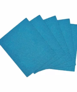 HERCULES 4-1/2 in. x 5-1/2 in. 60 Grit 1/4 Sheet Sandpaper with Ceramic Alumina Grain, 5 Pk.