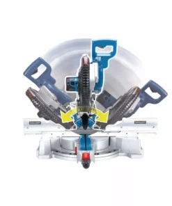 HERCULES 12 in. Dual-Bevel Sliding Compound Miter Saw with Precision LED Shadow Guide -Cheap Hercules Store 63978 W7