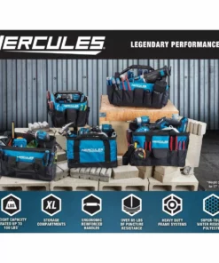 HERCULES 18 in. Tool Bag with 28 Pockets -Cheap Hercules Store 64661 W2