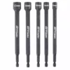 HERCULES 6 in. Impact Rated Magnetic Nut Setters Metric, 5 Pc.
