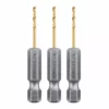 HERCULES 1/16 in. Impact Rated Hex Shank Titanium Drill Bit Set, 3 Piece -Cheap Hercules Store 64885 I