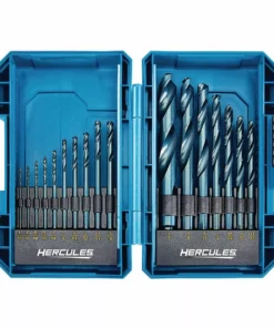 HERCULES Black Oxide Drill Bit Set, 17 Pc. -Cheap Hercules Store 64895 I