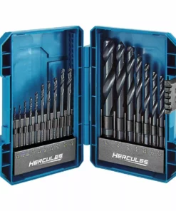 HERCULES Black Oxide Drill Bit Set, 17 Pc. -Cheap Hercules Store 64895 W4