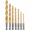 HERCULES Impact Rated Hex Shank Titanium Drill Bit Set, 7 Piece -Cheap Hercules Store 64896 I